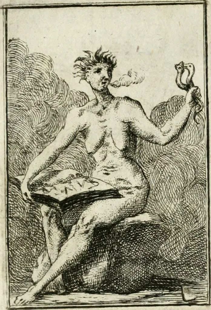 An illustration from Iconologie, tirée de divers auteurs : ouvrage utile aux gens de lettres, aux poëtes, aux artistes, & généralement à tous les amateurs des beaux-arts, 1766, leaf 66