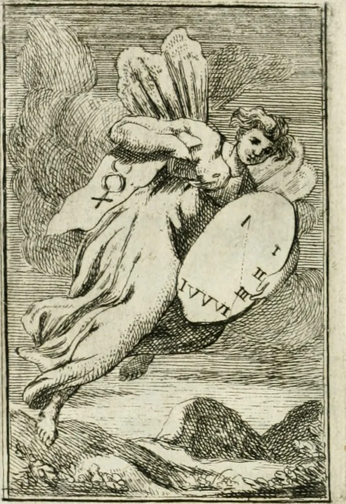 An illustration from Iconologie, tirée de divers auteurs : ouvrage utile aux gens de lettres, aux poëtes, aux artistes, & généralement à tous les amateurs des beaux-arts, 1766, leaf 69