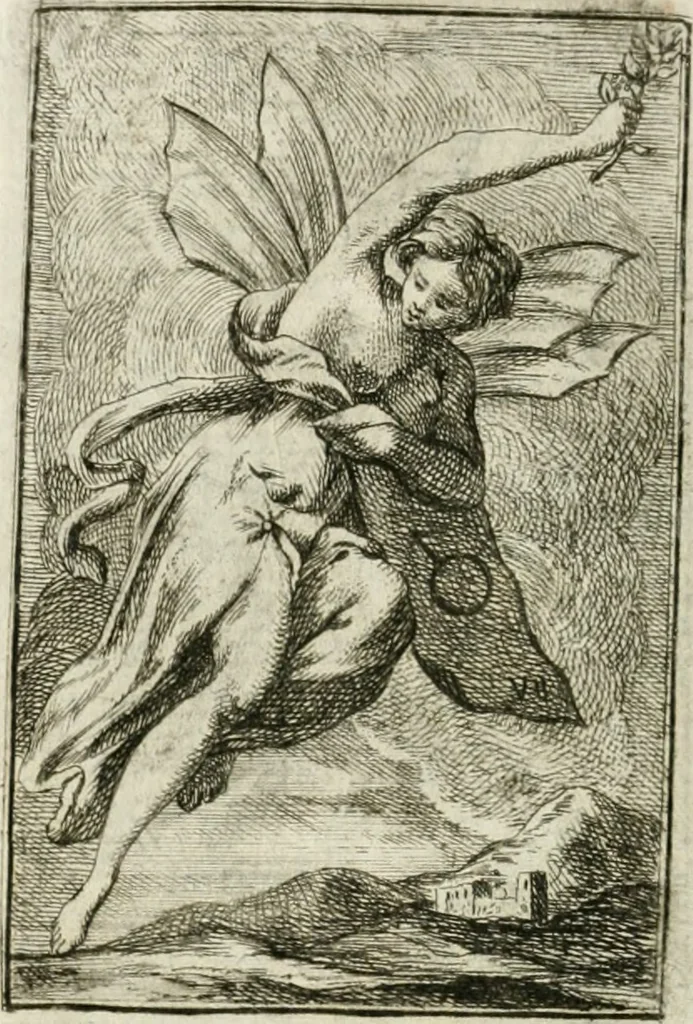 An illustration from Iconologie, tirée de divers auteurs : ouvrage utile aux gens de lettres, aux poëtes, aux artistes, & généralement à tous les amateurs des beaux-arts, 1766, leaf 73