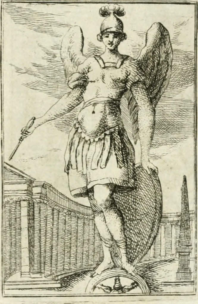 An illustration from Iconologie, tirée de divers auteurs : ouvrage utile aux gens de lettres, aux poëtes, aux artistes, & généralement à tous les amateurs des beaux-arts, 1766, leaf 8