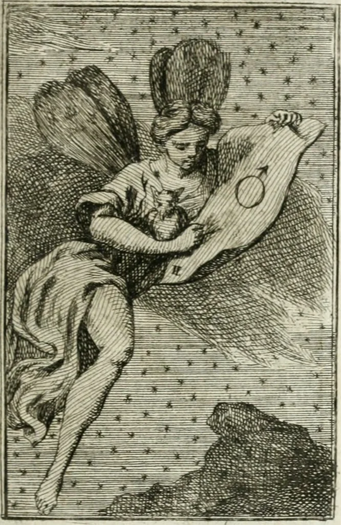 An illustration from Iconologie, tirée de divers auteurs : ouvrage utile aux gens de lettres, aux poëtes, aux artistes, & généralement à tous les amateurs des beaux-arts, 1766, leaf 80