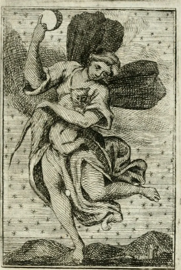 An illustration from Iconologie, tirée de divers auteurs : ouvrage utile aux gens de lettres, aux poëtes, aux artistes, & généralement à tous les amateurs des beaux-arts, 1766, leaf 84