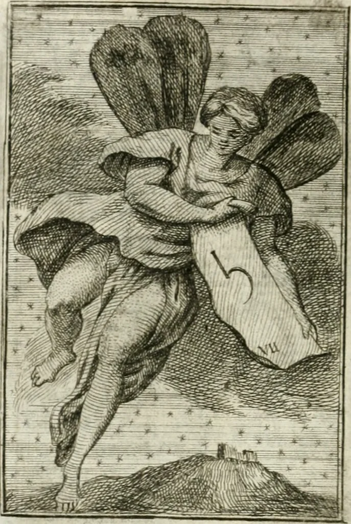 An illustration from Iconologie, tirée de divers auteurs : ouvrage utile aux gens de lettres, aux poëtes, aux artistes, & généralement à tous les amateurs des beaux-arts, 1766, leaf 85