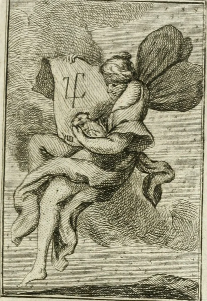 An illustration from Iconologie, tirée de divers auteurs : ouvrage utile aux gens de lettres, aux poëtes, aux artistes, & généralement à tous les amateurs des beaux-arts, 1766, leaf 86