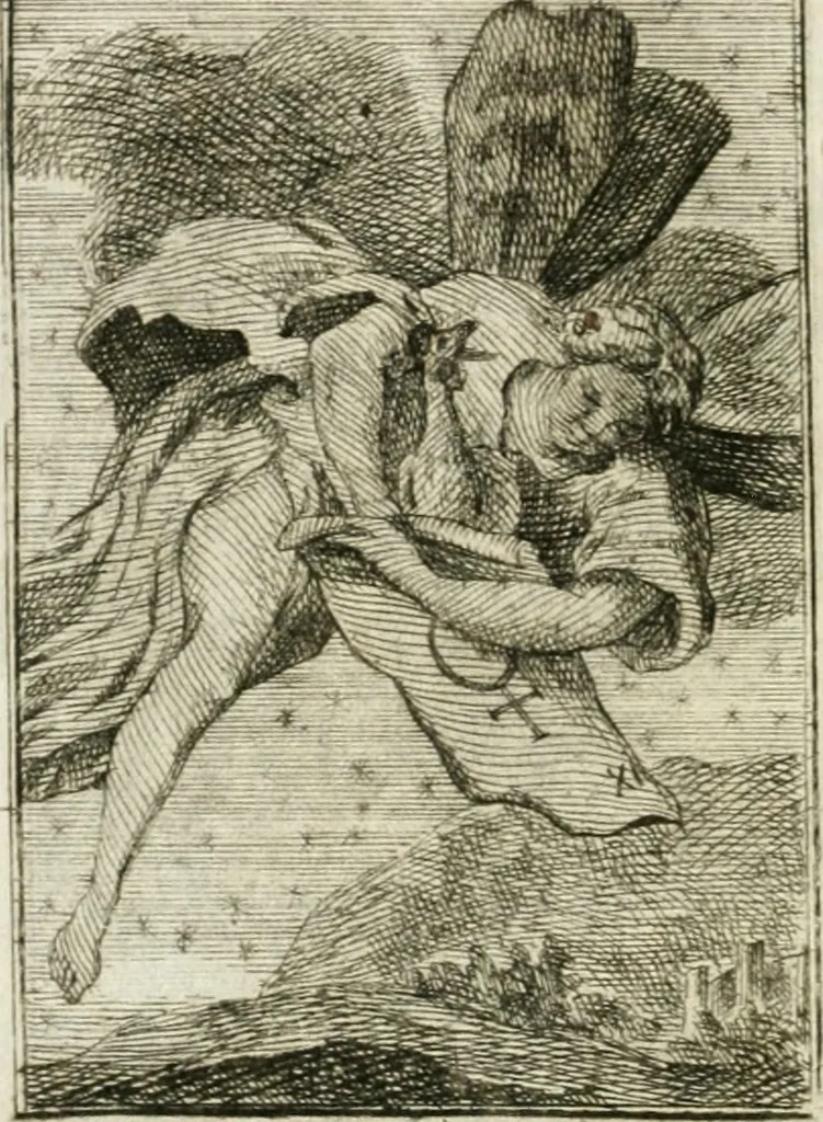 An illustration from Iconologie, tirée de divers auteurs : ouvrage utile aux gens de lettres, aux poëtes, aux artistes, & généralement à tous les amateurs des beaux-arts, 1766, leaf 89