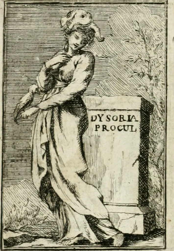 An illustration from Iconologie, tirée de divers auteurs : ouvrage utile aux gens de lettres, aux poëtes, aux artistes, & généralement à tous les amateurs des beaux-arts, 1766, leaf 95