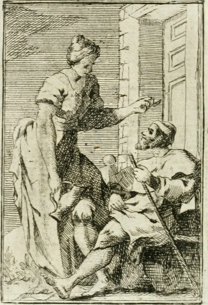 An illustration from Iconologie, tirée de divers auteurs : ouvrage utile aux gens de lettres, aux poëtes, aux artistes, & généralement à tous les amateurs des beaux-arts, 1766, leaf 97