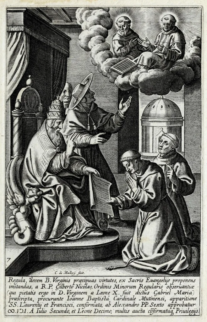 An illustration from Icvncvlae beatae Ioannae francorvm reginae, ordinis B. Mariae fundatricis, vitam, sanctitatem, miracula, mortem in parte repraesentantes, 1618, leaf 21