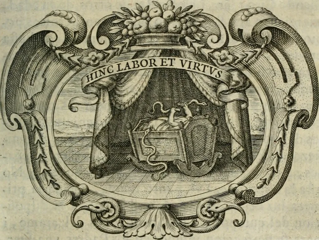An illustration from Idea de un principe politico christiano : rapresentada en cien empresas : dedicada al principe de las Espaänas nuestro seänor, 1642, leaf 24