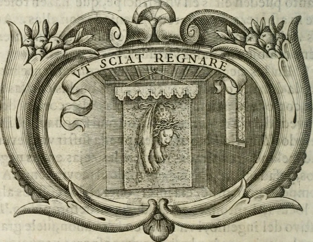 An illustration from Idea de un principe politico christiano : rapresentada en cien empresas : dedicada al principe de las Espaänas nuestro seänor, 1642, leaf 307