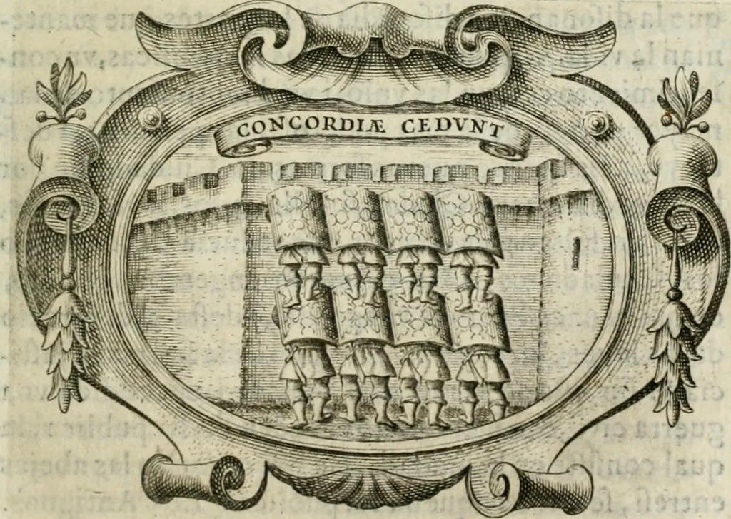 An illustration from Idea de un principe politico christiano : rapresentada en cien empresas : dedicada al principe de las Espaänas nuestro seänor, 1642, leaf 682