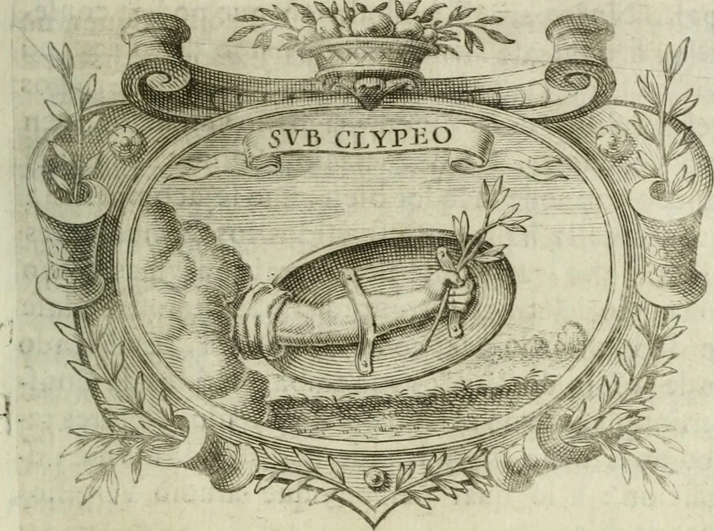 An illustration from Idea de un principe politico christiano : rapresentada en cien empresas : dedicada al principe de las Espaänas nuestro seänor, 1642, leaf 742