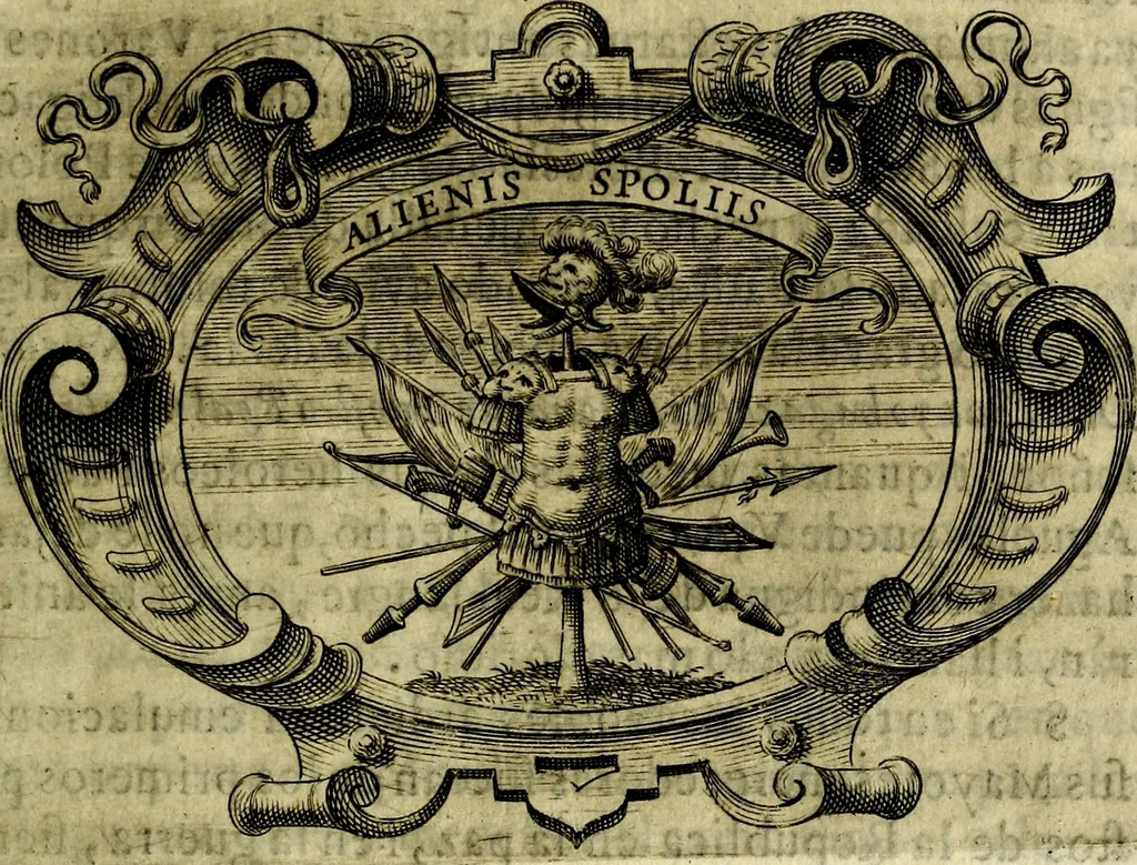 An illustration from Idea de un principe politico christiano : rapresentada en cien empresas, 1642, leaf 128