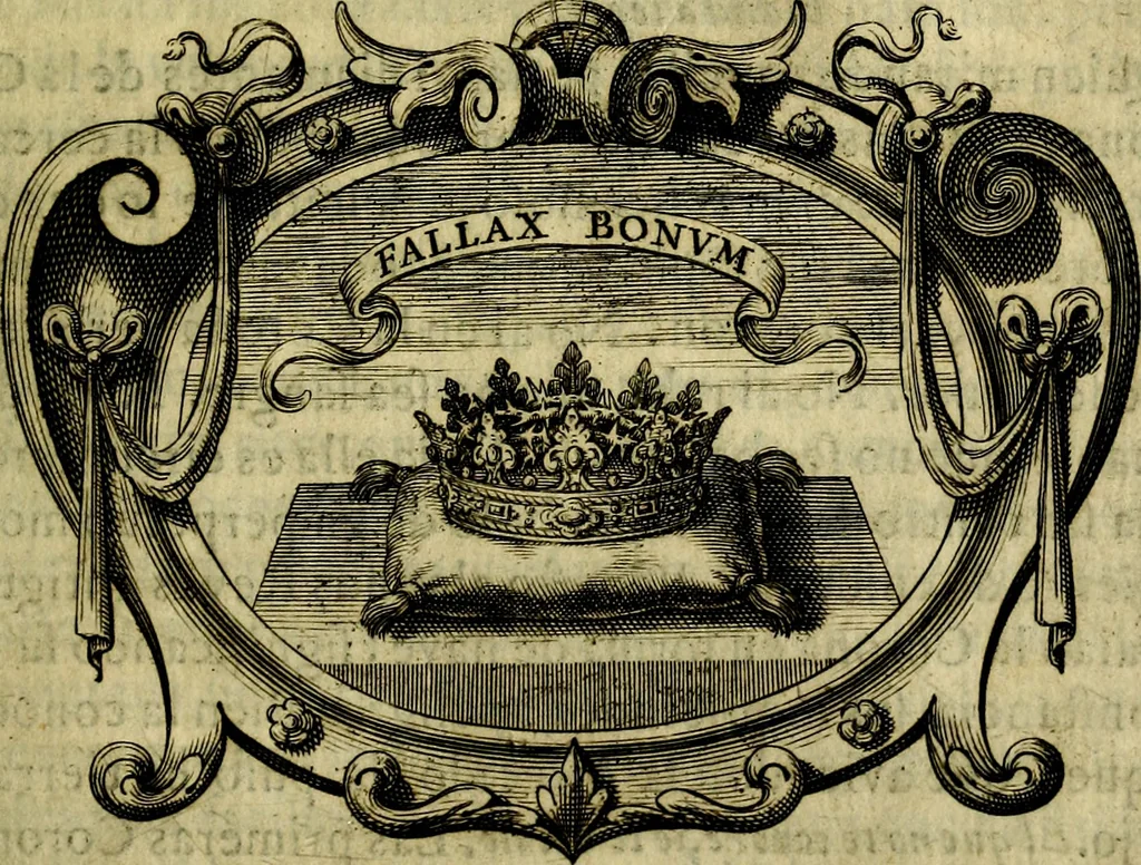 An illustration from Idea de un principe politico christiano : rapresentada en cien empresas, 1642, leaf 148