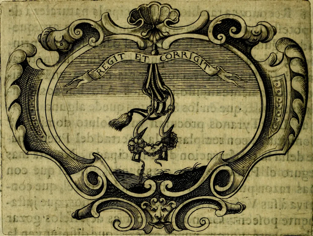 An illustration from Idea de un principe politico christiano : rapresentada en cien empresas, 1642, leaf 155