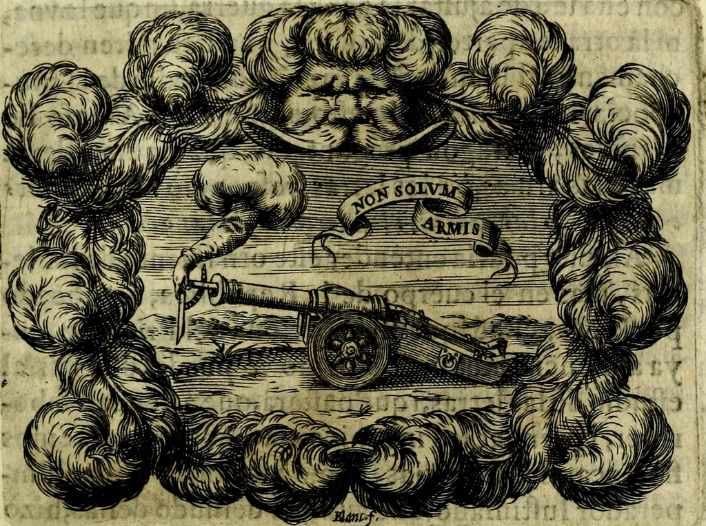 An illustration from Idea de un principe politico christiano : rapresentada en cien empresas, 1642, leaf 46