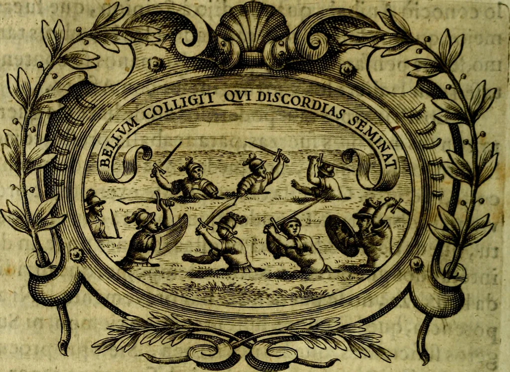 An illustration from Idea de un principe politico christiano : rapresentada en cien empresas, 1642, leaf 593