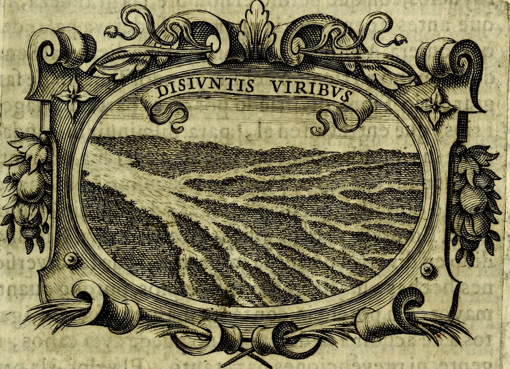 An illustration from Idea de un principe politico christiano : rapresentada en cien empresas, 1642, leaf 686