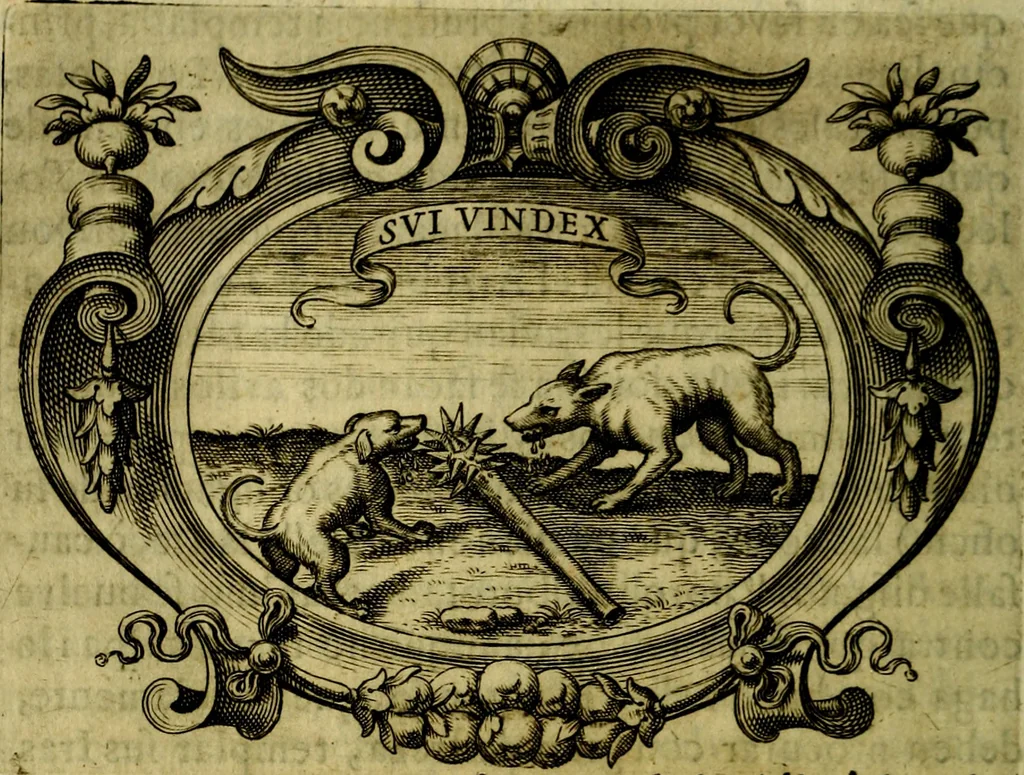 An illustration from Idea de un principe politico christiano : rapresentada en cien empresas, 1642, leaf 79