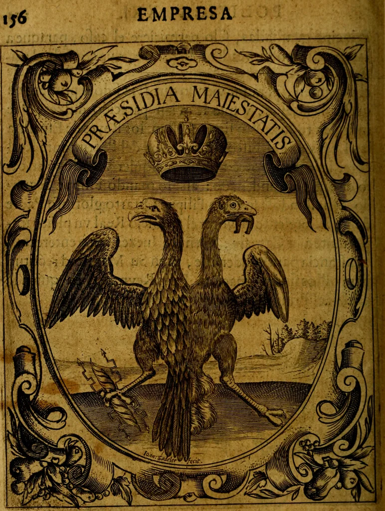 An illustration from Idea de un principe politico christiano, representada en cien empresas : dedicada al principe de las Españas nuestro señor, 1655, leaf 181