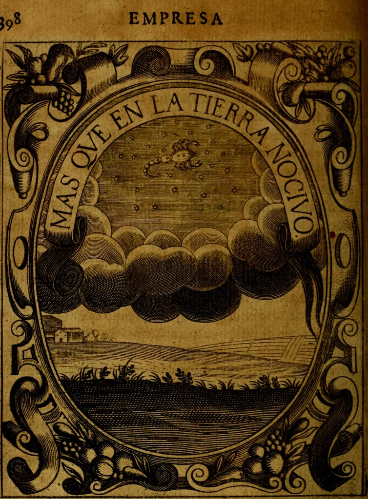 An illustration from Idea de un principe politico christiano, representada en cien empresas : dedicada al principe de las Españas nuestro señor, 1655, leaf 423