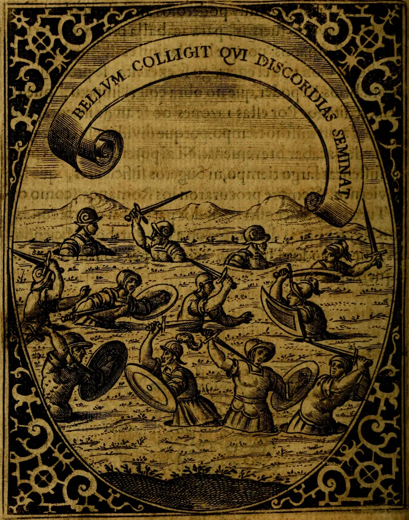 An illustration from Idea de un principe politico christiano, representada en cien empresas : dedicada al principe de las Españas nuestro señor, 1655, leaf 629