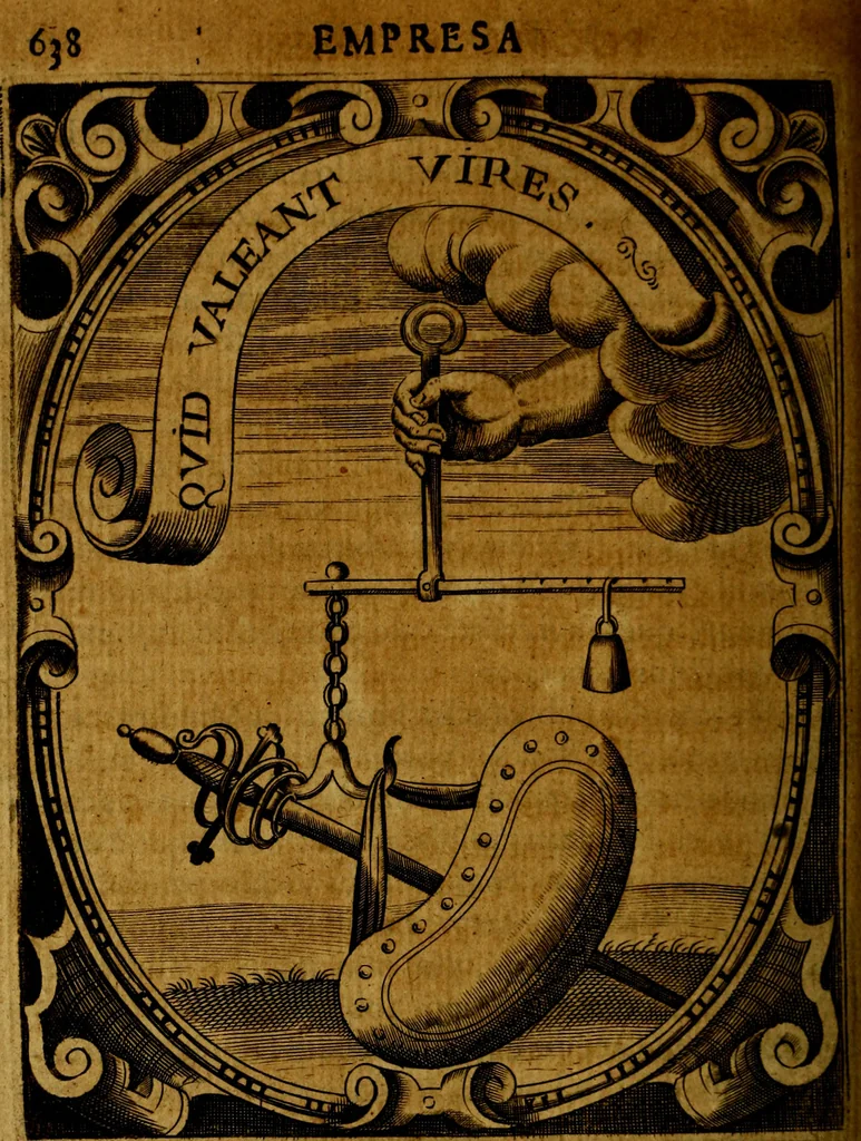 An illustration from Idea de un principe politico christiano, representada en cien empresas : dedicada al principe de las Españas nuestro señor, 1655, leaf 663