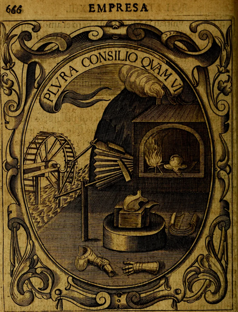 An illustration from Idea de un principe politico christiano, representada en cien empresas : dedicada al principe de las Españas nuestro señor, 1655, leaf 691