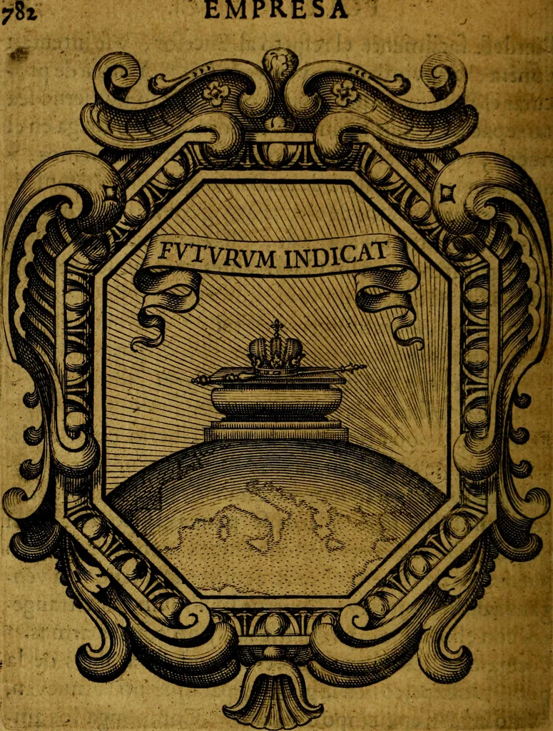 An illustration from Idea de un principe politico christiano, representada en cien empresas : dedicada al principe de las Españas nuestro señor, 1655, leaf 807
