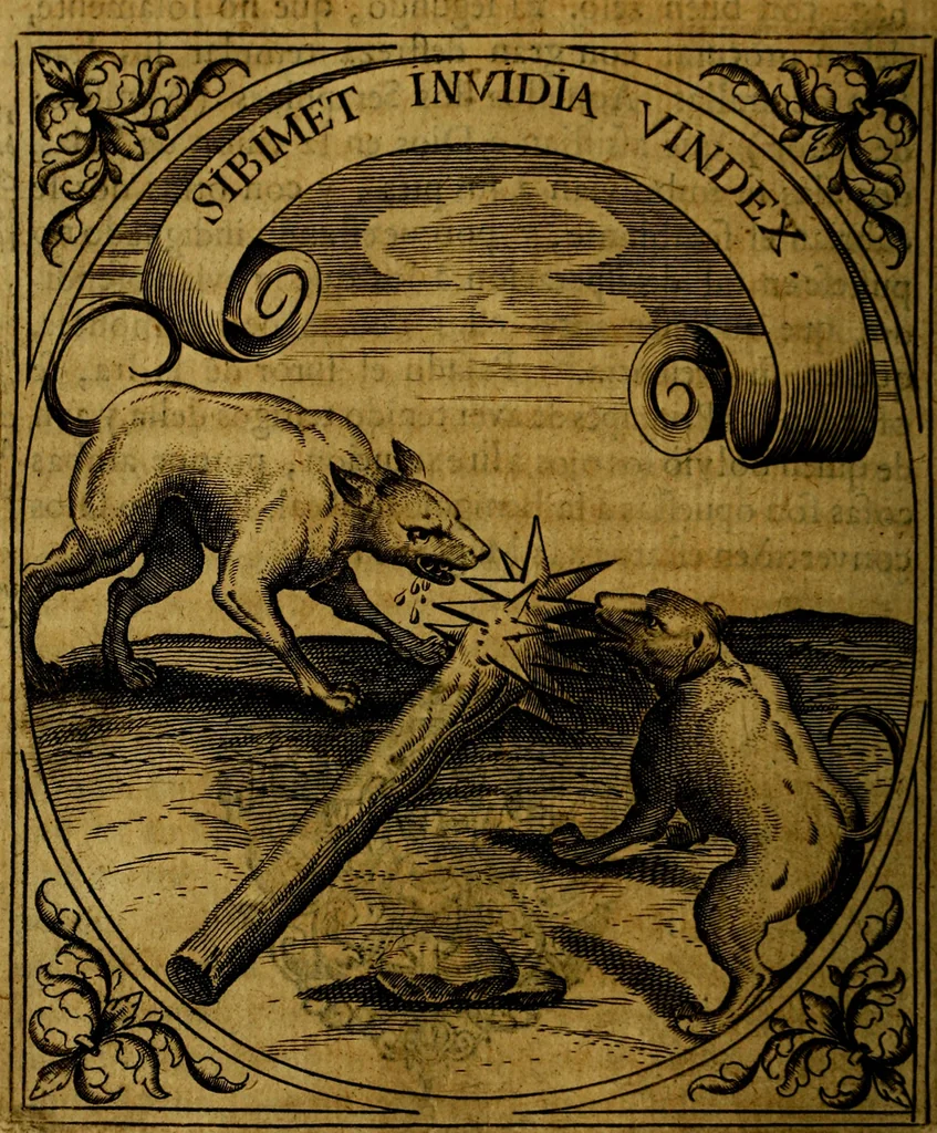 An illustration from Idea de un principe politico christiano, representada en cien empresas : dedicada al principe de las Españas nuestro señor, 1655, leaf 85