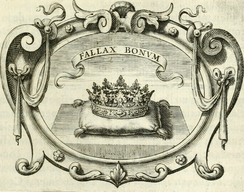 An illustration from Idea de vn principe politico christiano, rapresentada en cien empresas, 1642, leaf 150