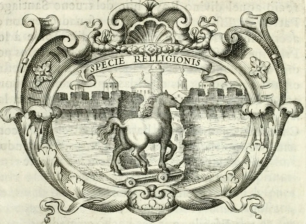 An illustration from Idea de vn principe politico christiano, rapresentada en cien empresas, 1642, leaf 203