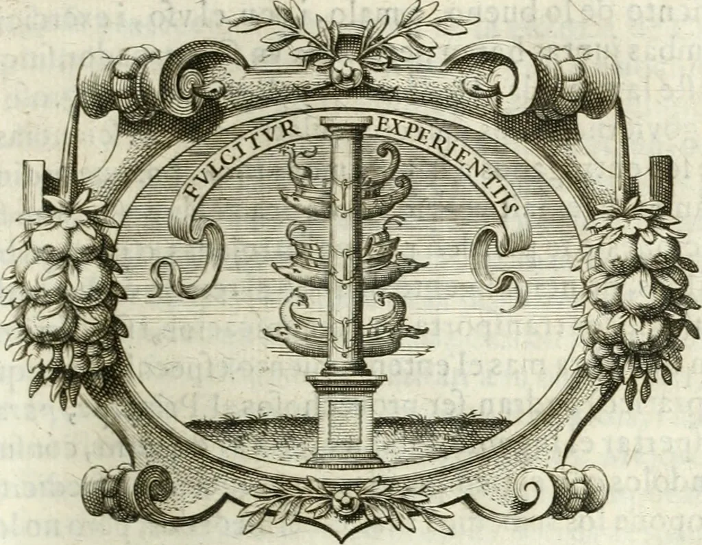An illustration from Idea de vn principe politico christiano, rapresentada en cien empresas, 1642, leaf 220