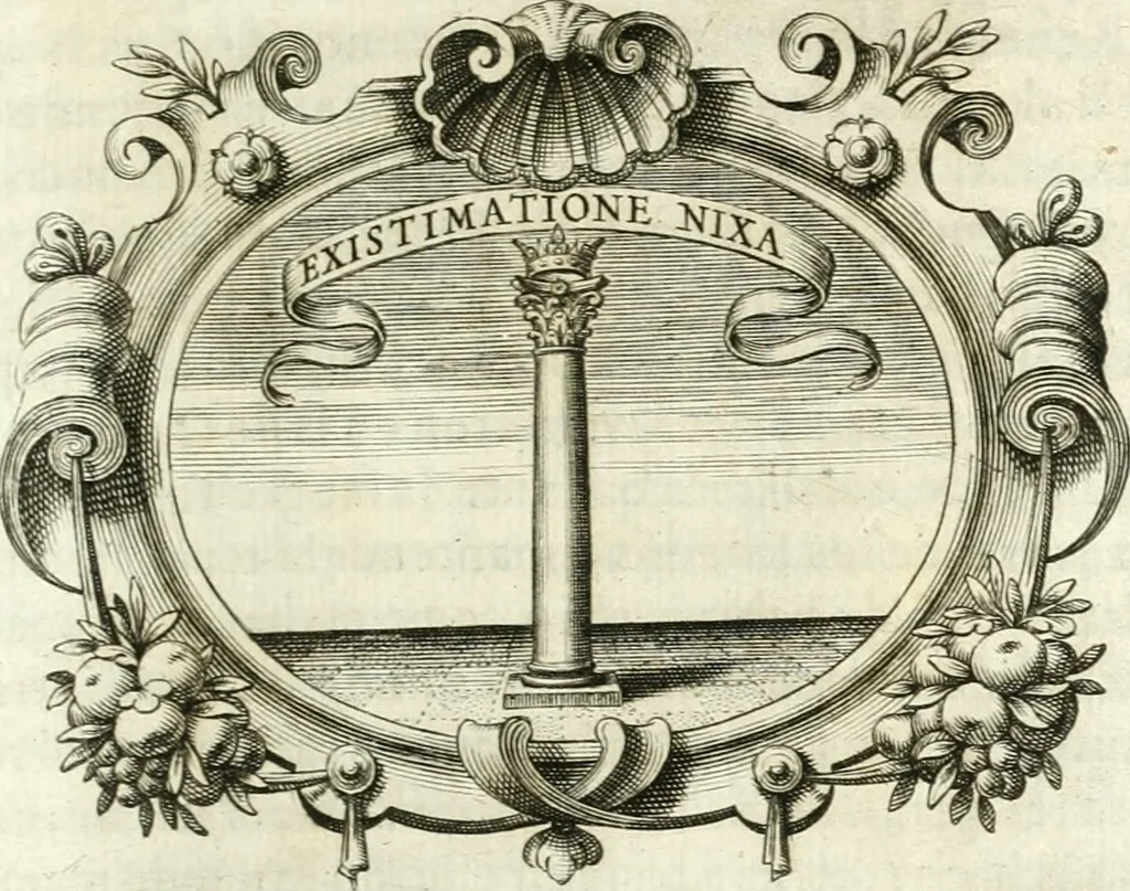 An illustration from Idea de vn principe politico christiano, rapresentada en cien empresas, 1642, leaf 230