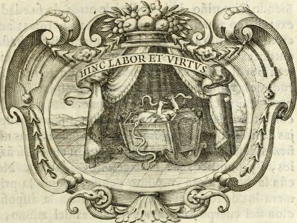An illustration from Idea de vn principe politico christiano, rapresentada en cien empresas, 1642, leaf 24