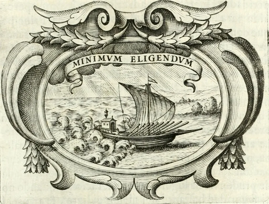 An illustration from Idea de vn principe politico christiano, rapresentada en cien empresas, 1642, leaf 268