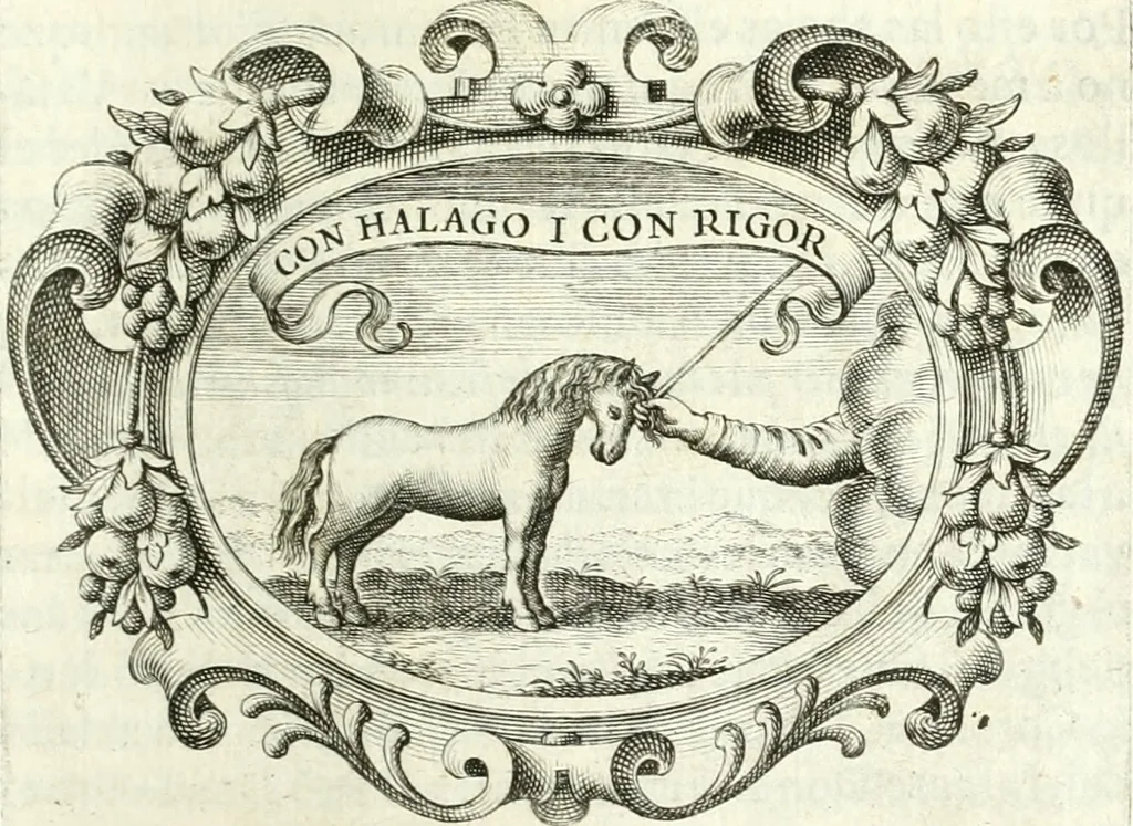 An illustration from Idea de vn principe politico christiano, rapresentada en cien empresas, 1642, leaf 274