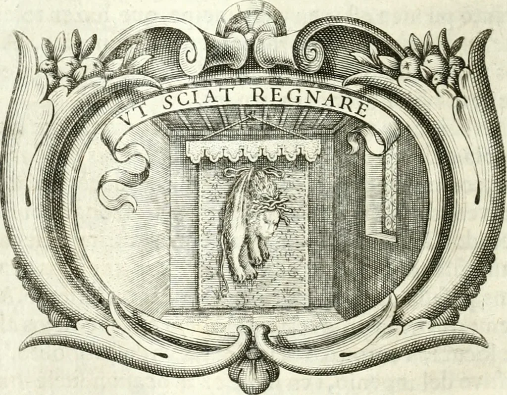 An illustration from Idea de vn principe politico christiano, rapresentada en cien empresas, 1642, leaf 307