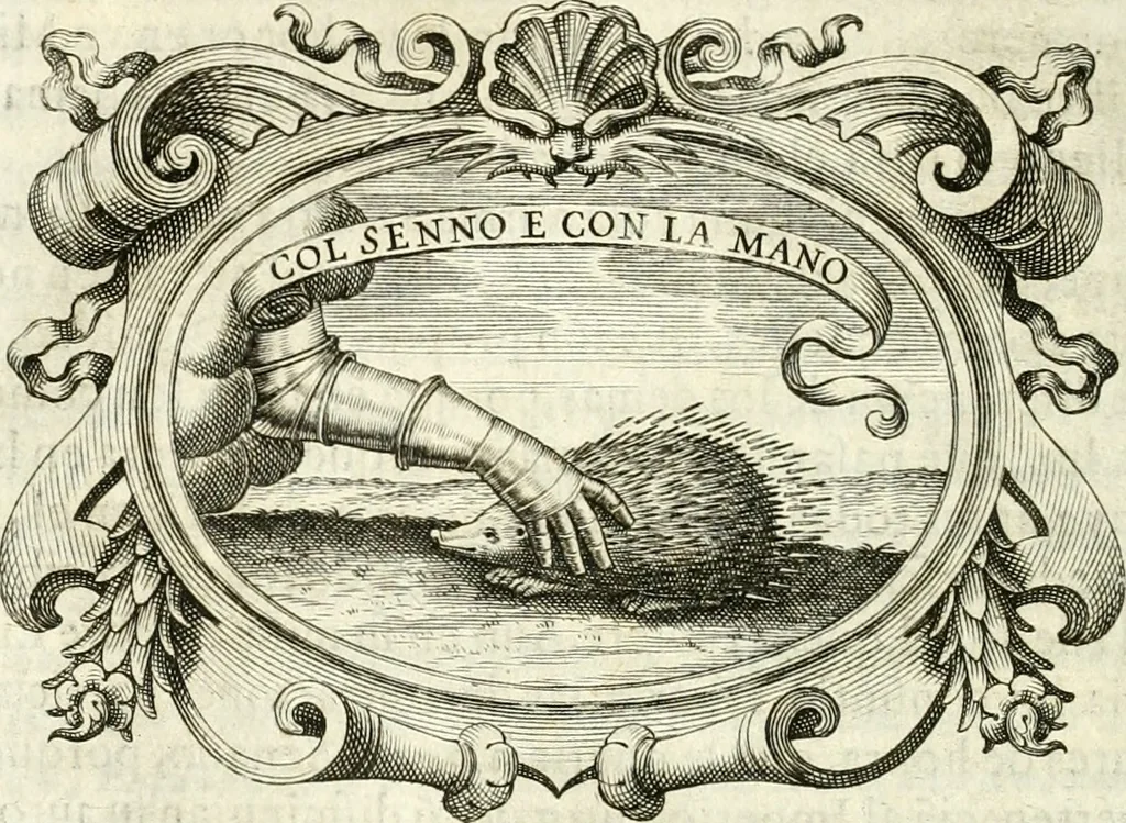 An illustration from Idea de vn principe politico christiano, rapresentada en cien empresas, 1642, leaf 457