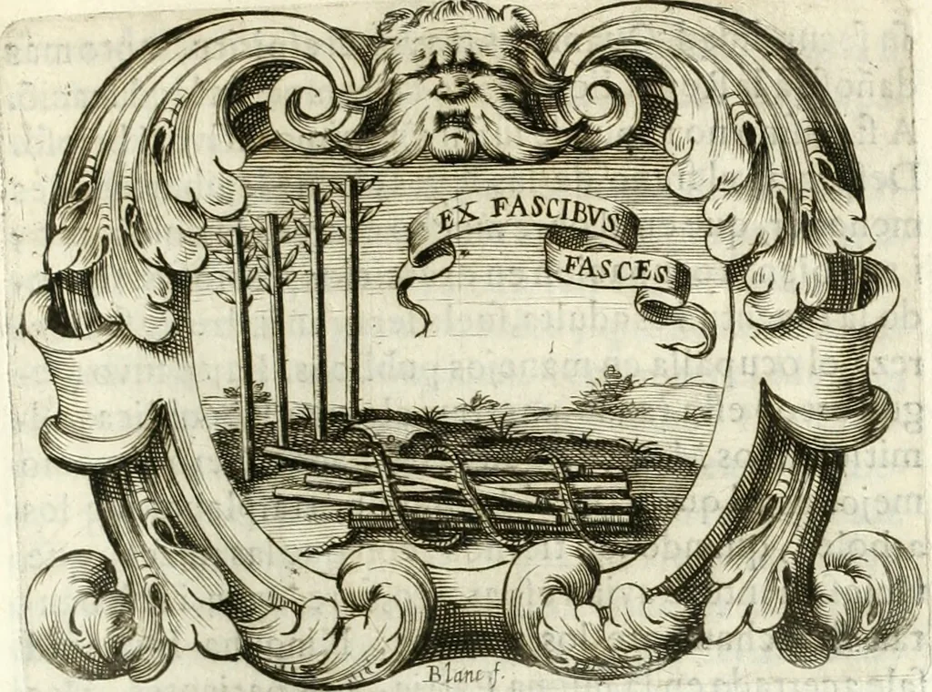 An illustration from Idea de vn principe politico christiano, rapresentada en cien empresas, 1642, leaf 516