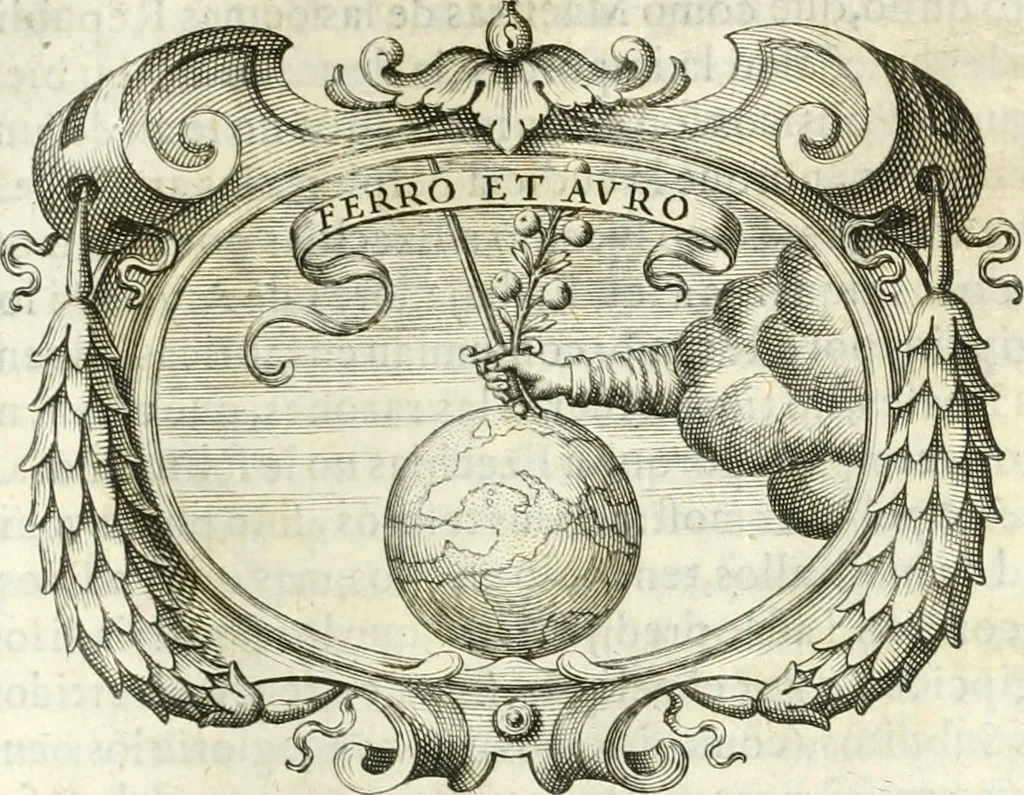 An illustration from Idea de vn principe politico christiano, rapresentada en cien empresas, 1642, leaf 544
