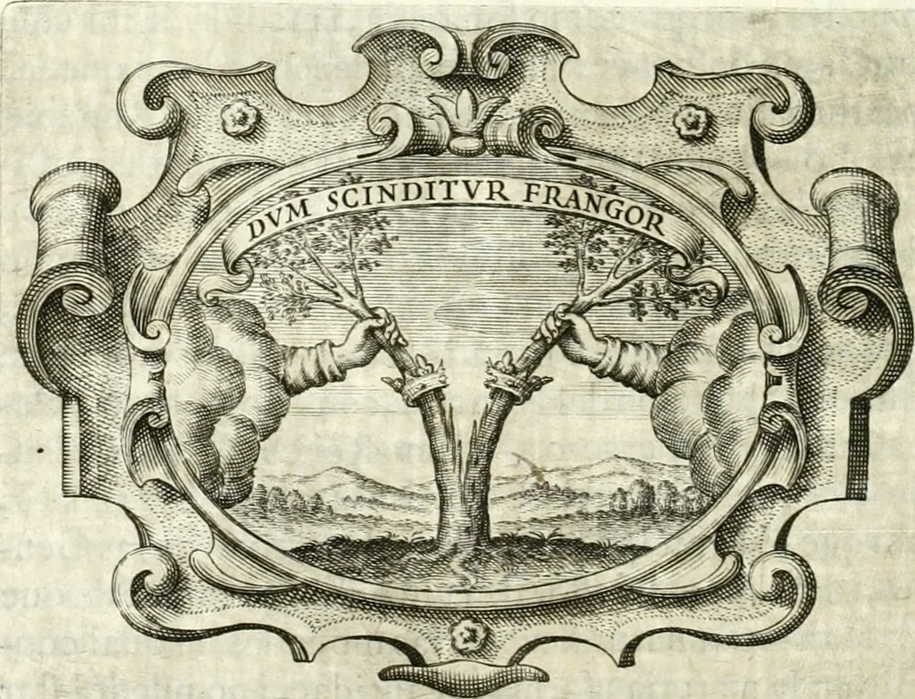 An illustration from Idea de vn principe politico christiano, rapresentada en cien empresas, 1642, leaf 559