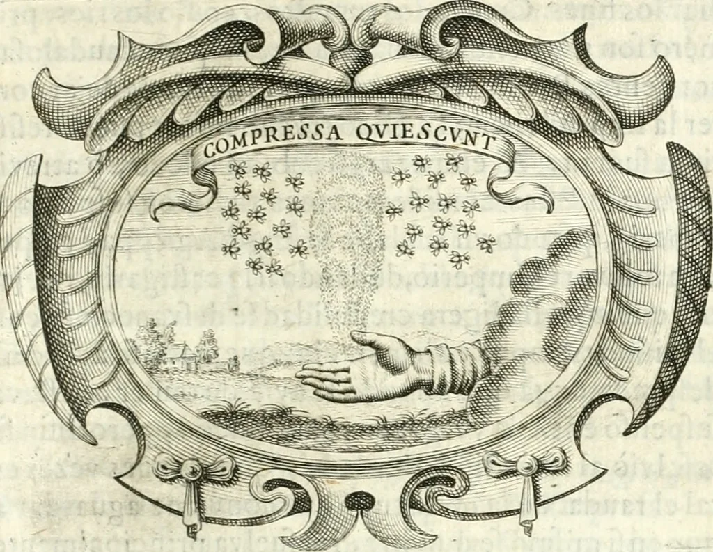 An illustration from Idea de vn principe politico christiano, rapresentada en cien empresas, 1642, leaf 578