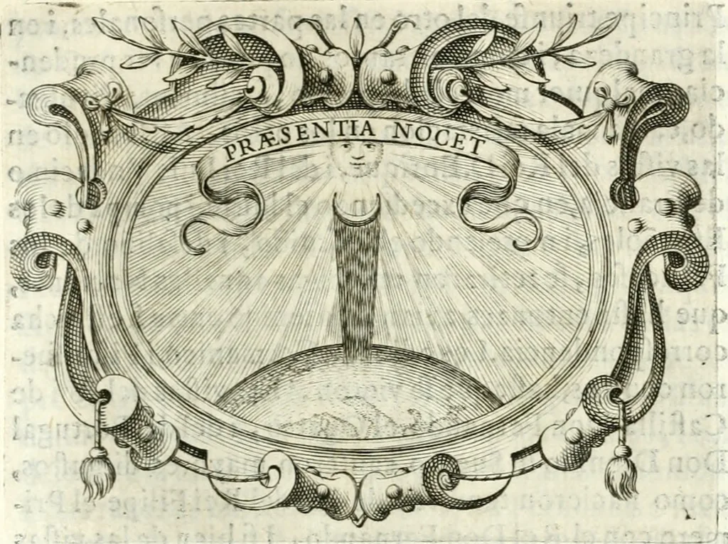 An illustration from Idea de vn principe politico christiano, rapresentada en cien empresas, 1642, leaf 606
