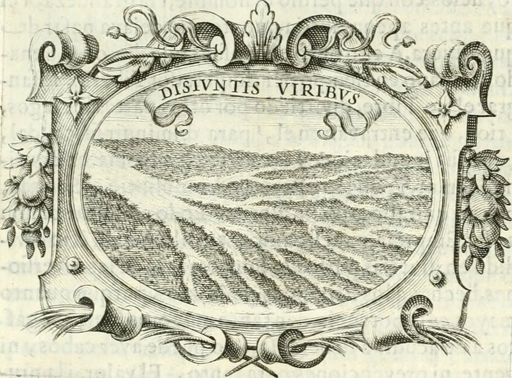 An illustration from Idea de vn principe politico christiano, rapresentada en cien empresas, 1642, leaf 688