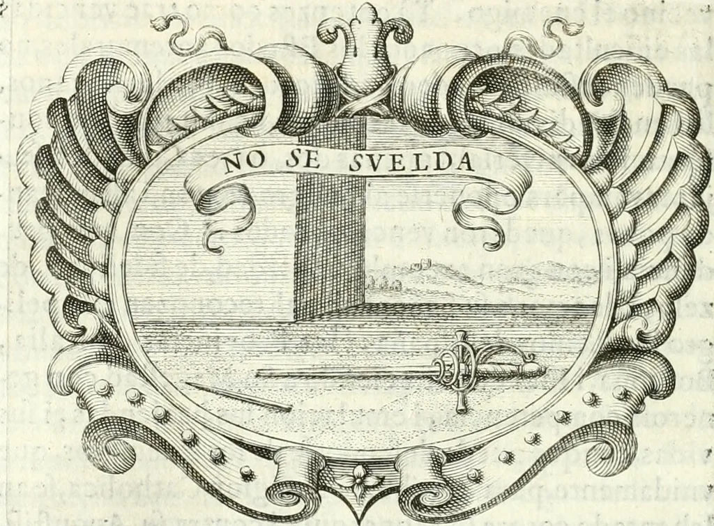 An illustration from Idea de vn principe politico christiano, rapresentada en cien empresas, 1642, leaf 693