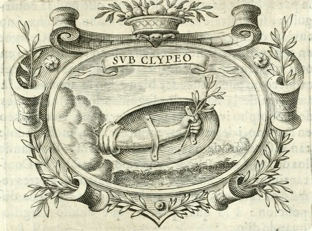 An illustration from Idea de vn principe politico christiano, rapresentada en cien empresas, 1642, leaf 742