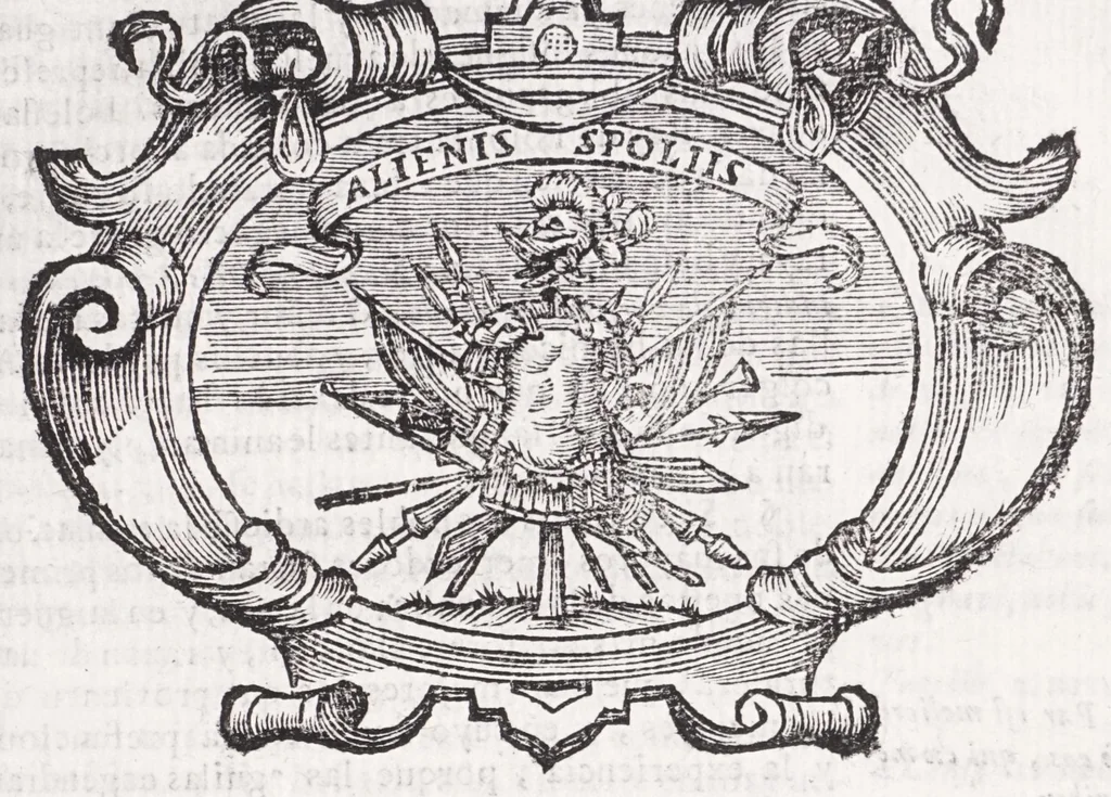 An illustration from Idea de vn principe politico christiano : representada en cien empressas, 1656, leaf 117