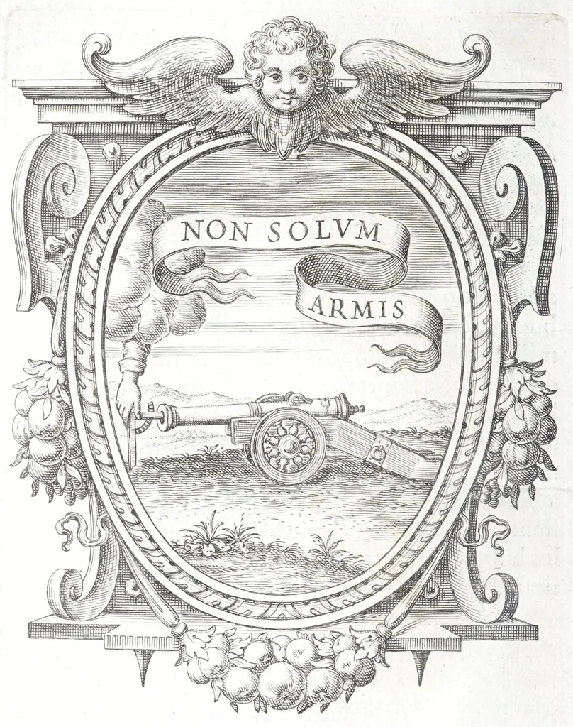 An illustration from Idea de vn principe politico christiano : representada en cien empresas, 1655, leaf 48