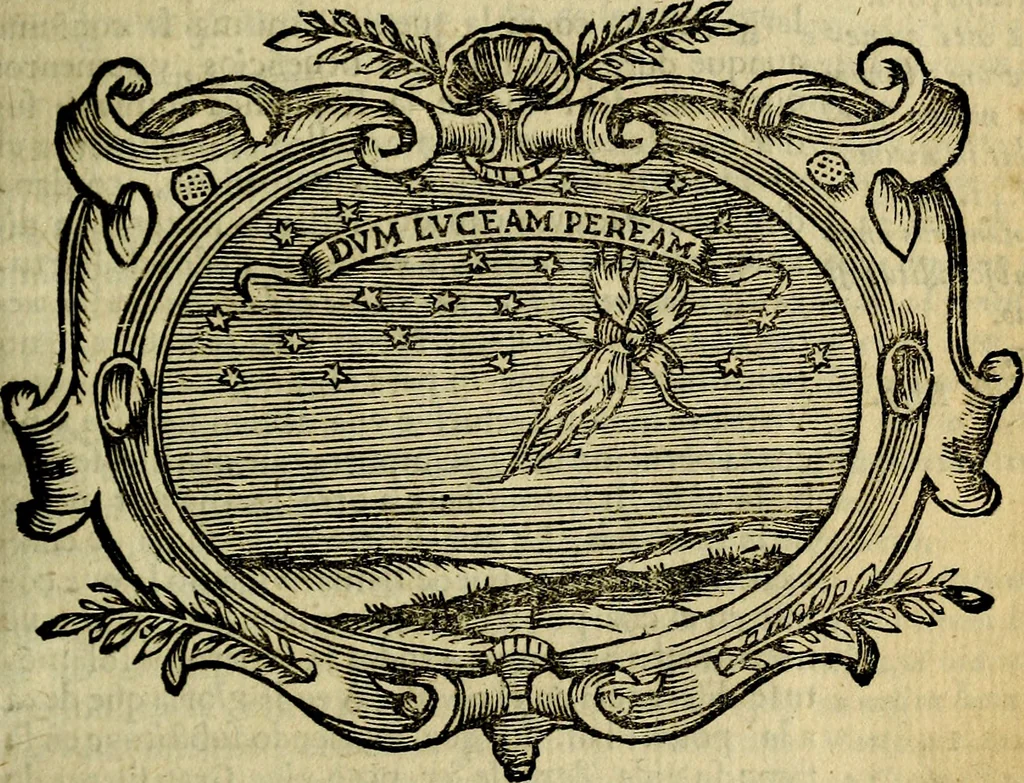 An illustration from Idea de vn principe politico christiano : representada en cien empressas. Va enmendada en esta sexta impression de todos los yerros que avia en las otras ..., 1675, leaf 108